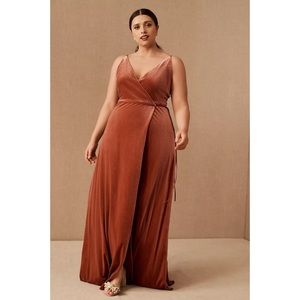 BHLDN Jenny Yoo Andi Velvet Wrap Dress